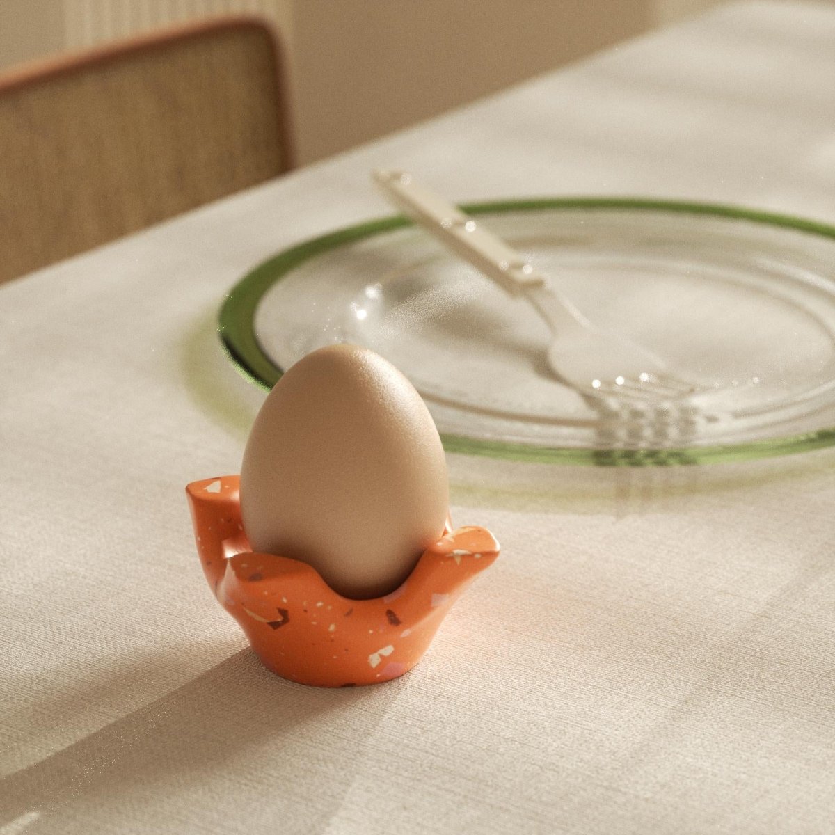 1 cavity egg holder for table setting – ideal for stylish breakfast and brunch displays - Boowan Nicole