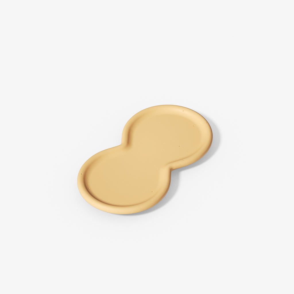Yellow Double-Nut Peanut-Shaped Tray-Boowan Nicole