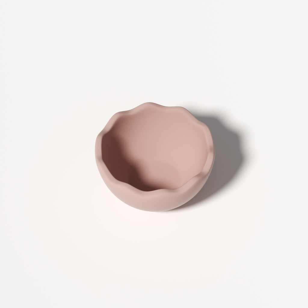 Small eggshell bowl made from mold