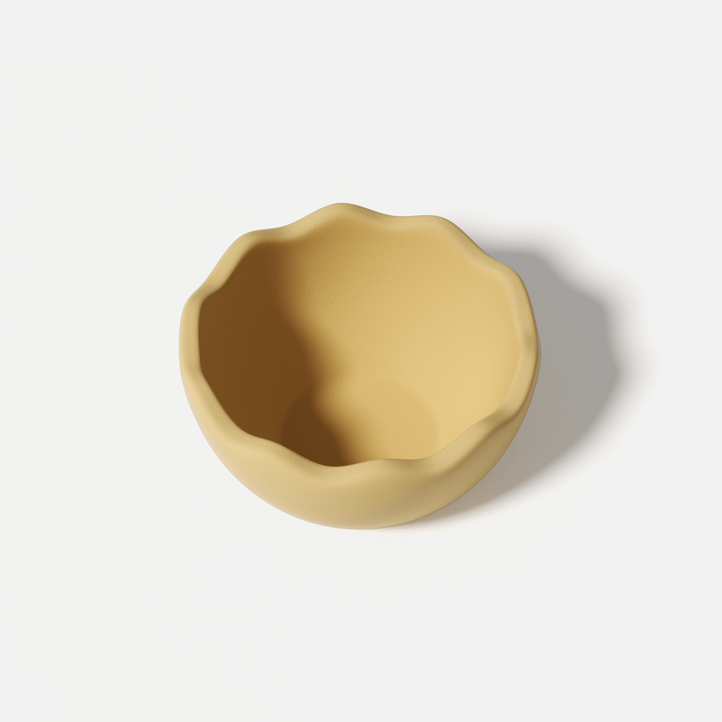Medium eggshell bowl made from mold