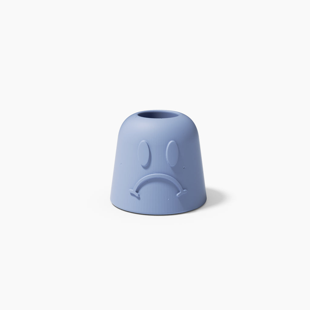 Blue Frustrated Expression Pen & Toothbrush Holder-Boowan Nicole