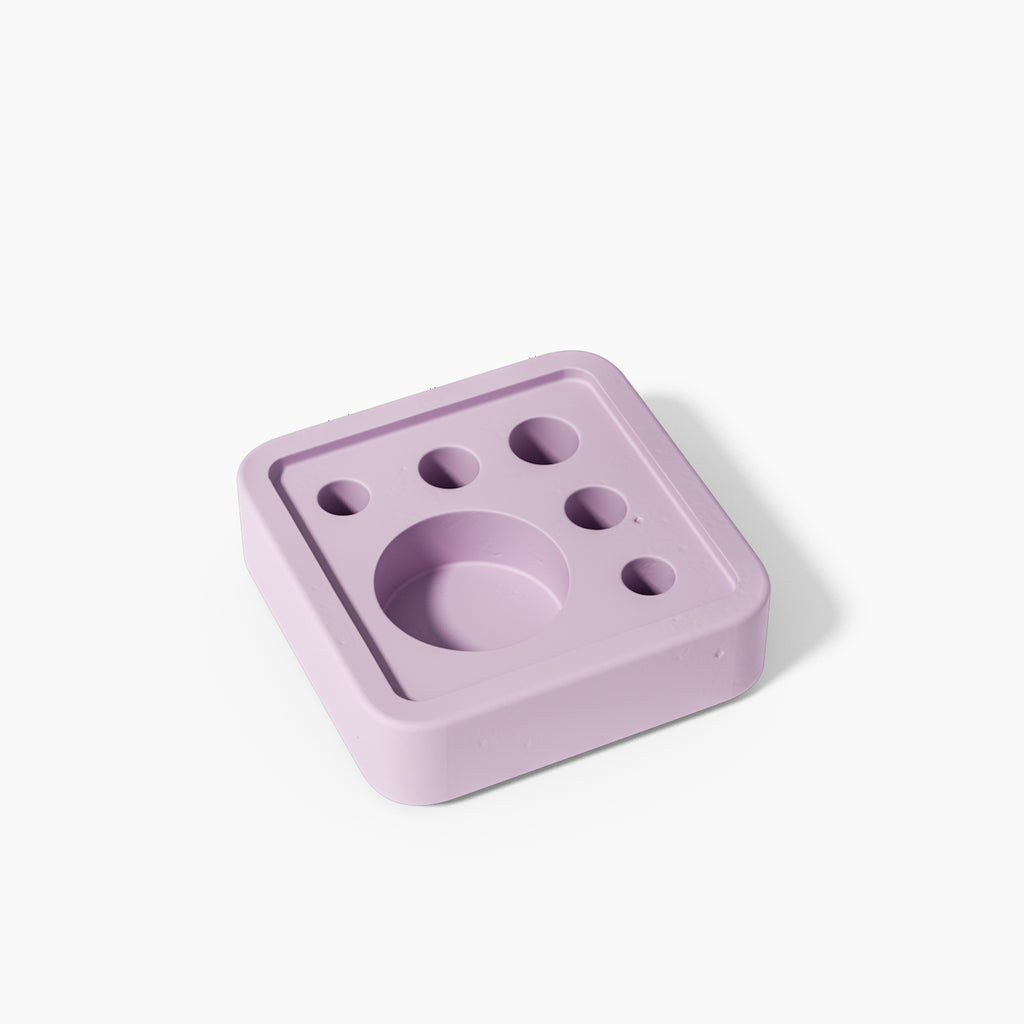Square Multi-Functional Stationery Support in Purple - Boowan Nicole
