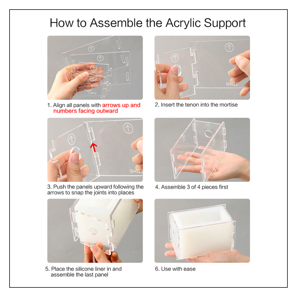 Showing how an acrylic case is assembled - Boowan Nicole