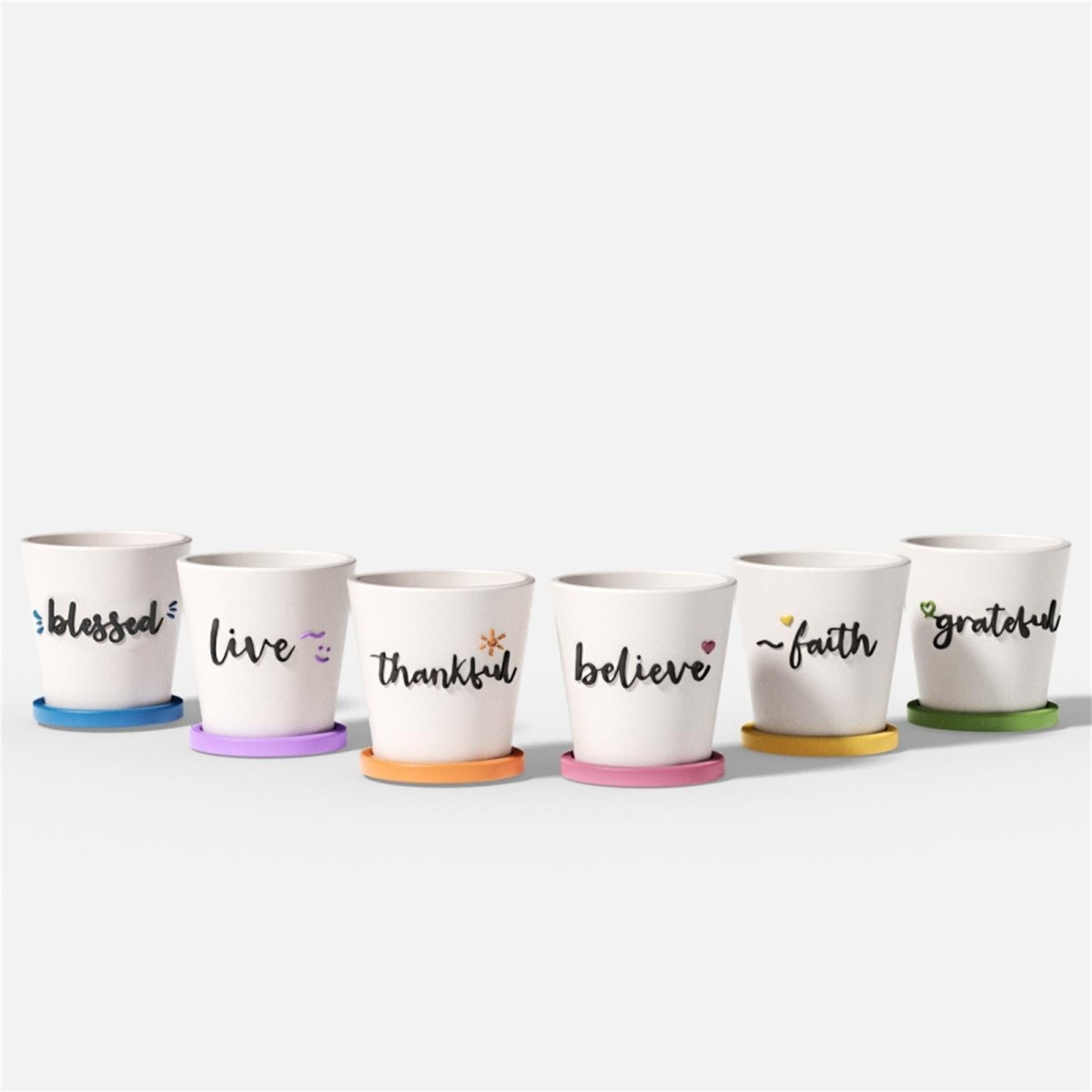 words for plant pots Words of Blessing Plant Pot Silicone Mold Collection