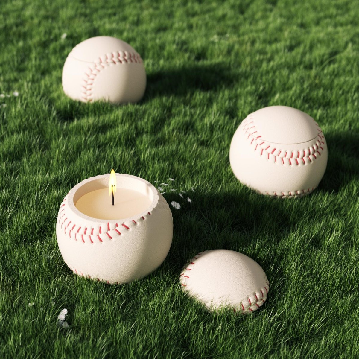 UP Vibe × Boowan Nicole | Sports Series: 11oz Baseball Candle Jar Silicone MoldCandle Jar MoldSH1072-1-2