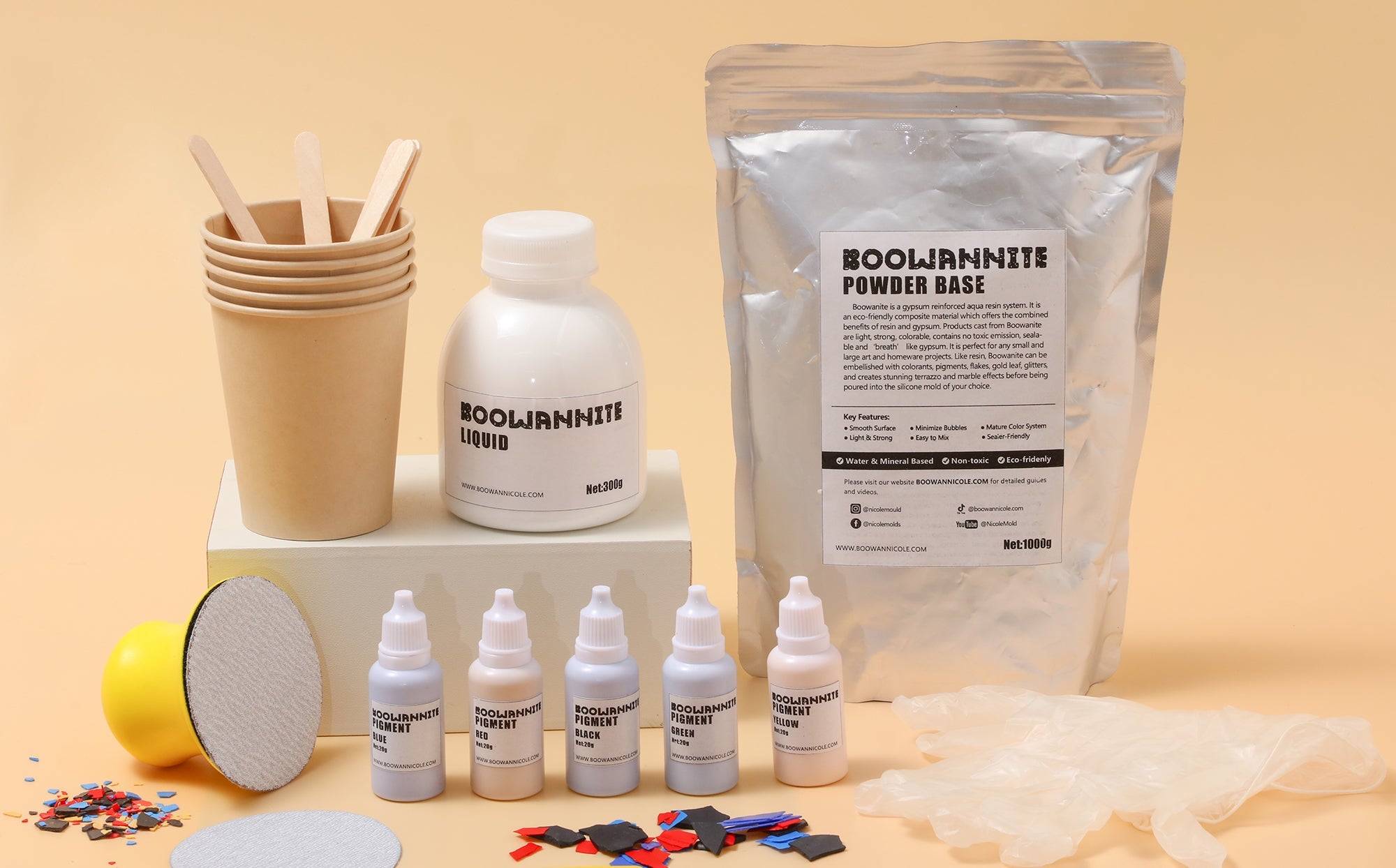 How To Use Boowannite To Make A Terrazzo Mirror - Boowan Nicole