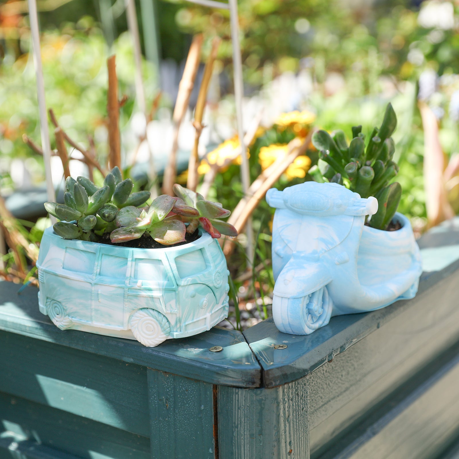 How to Make a Plant Pot in the Shape of a Kombi Camper Van - Boowan Nicole