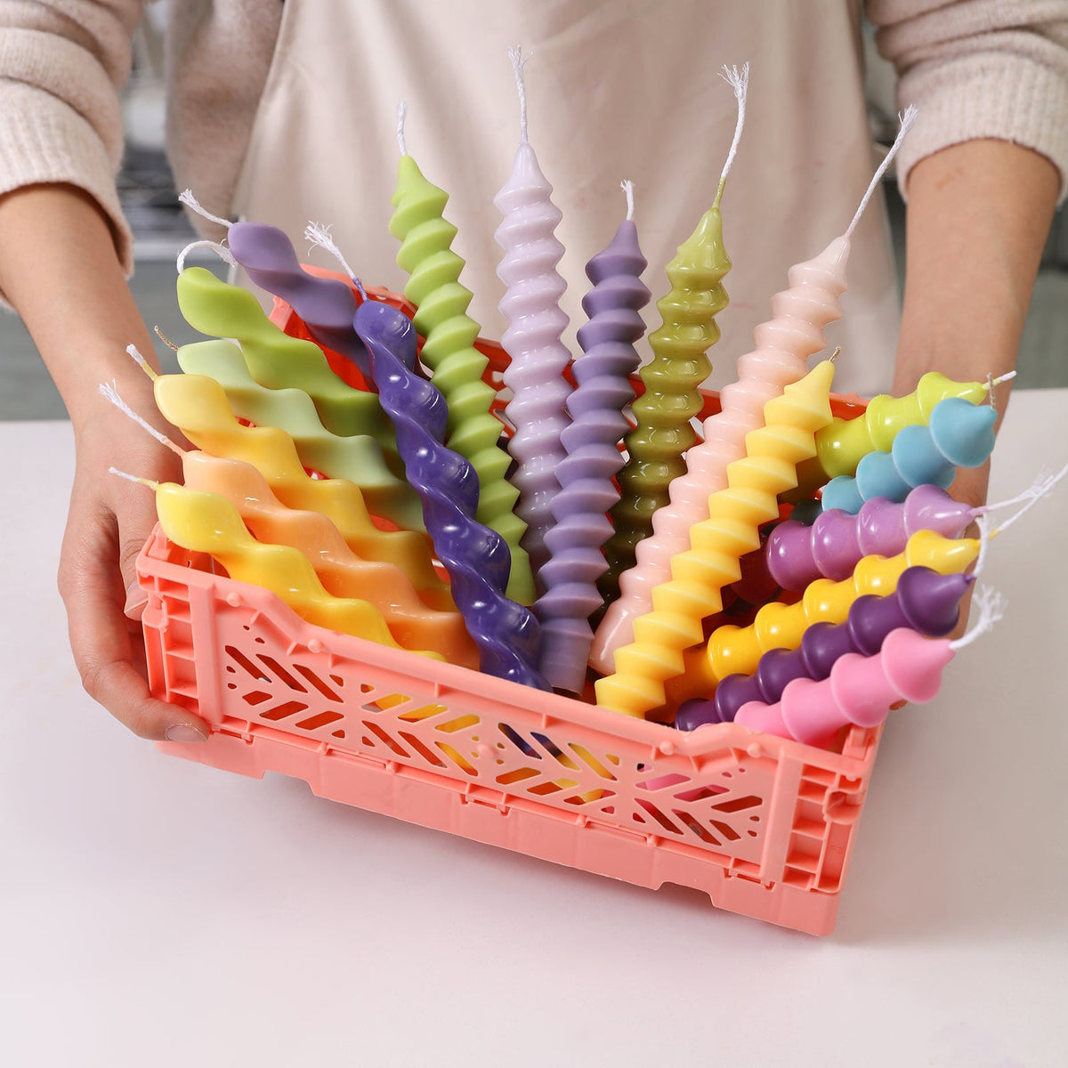 How to Make Twisted Taper Candles - Boowan Nicole