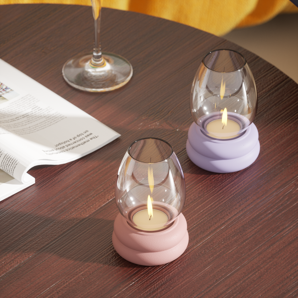 Elevating Atmosphere: Boowannicole Unveils the Tea Light Candle Holder with Windproof Glass Cover🕯️🌟
