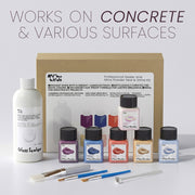 Glitter Colorable Acrylic Gloss Sealer Varnish With Mica Powder Kit- 6 Of Ocean Colors