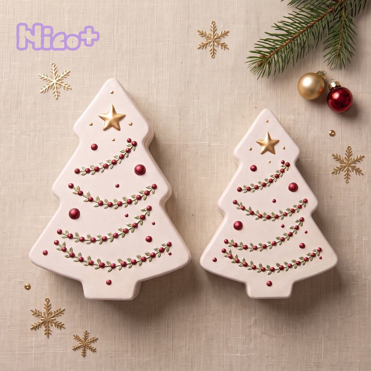 【Pre-sale】Azulmostaza × Boowan Nicole｜Twinkle Christmas Tree Candle Jar Silicone Mold