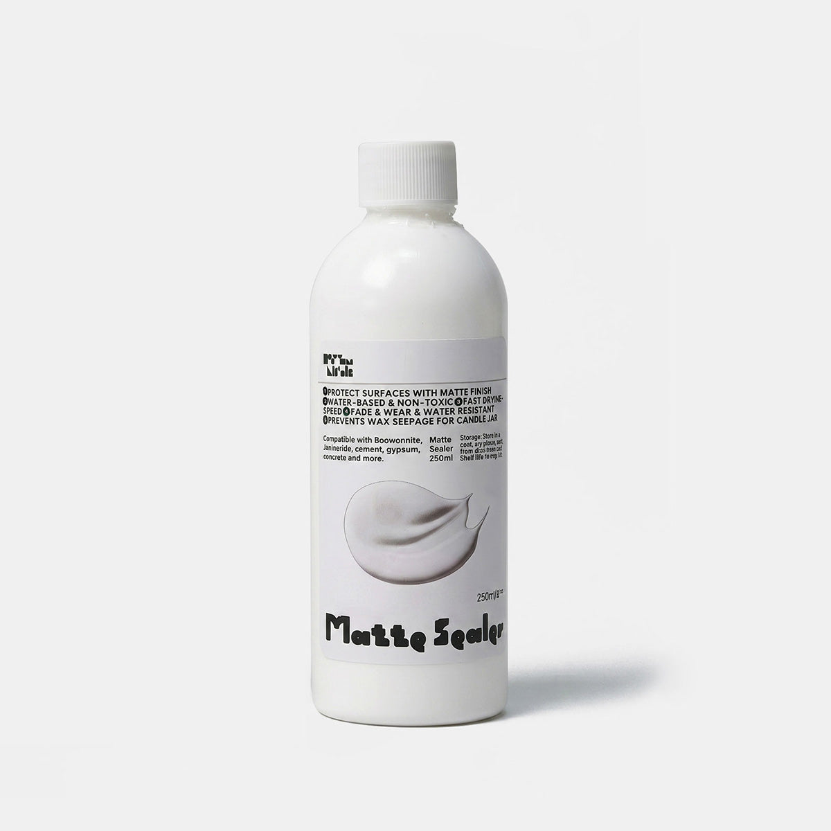 Matte Sealer 250ml Water-Based Non-Toxic Finish for Candle Jars & Crafts - Boowan Nicole