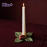 Azulmostaza × Boowan Nicole｜Christmas Holly Berry Candle Holder Silicone Mold