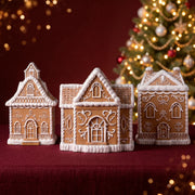 Cozy Gingerbread House Candle Jar Silicone Mold Collection