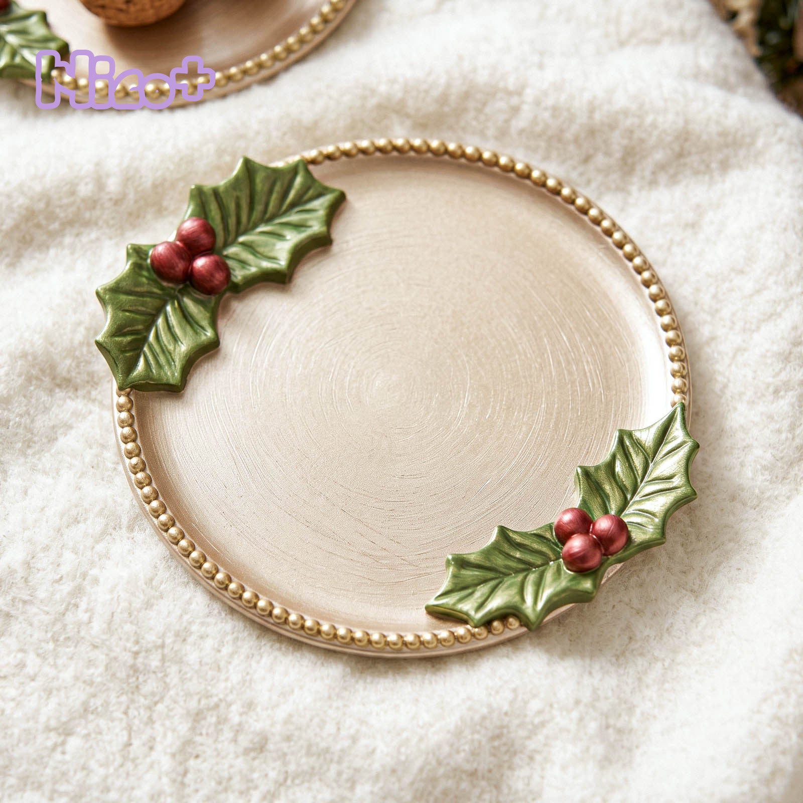 Azulmostaza × Boowan Nicole｜Christmas Holly Berry Tray Silicone Mold
