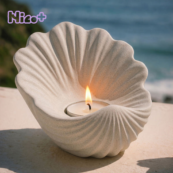 Azulmostaza x BN｜Molde de silicona para conchas de vela tealight La Isla Bonita Ibiza