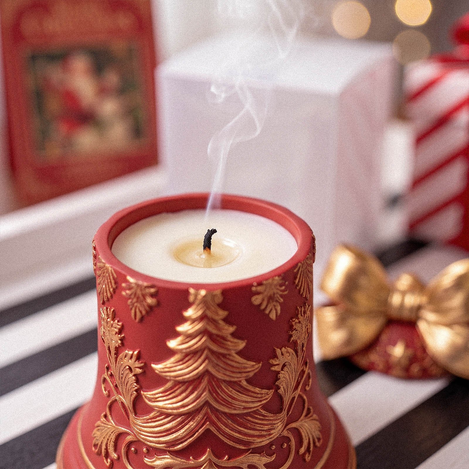 Christmas Bell Candle Jar Silicone Mold Collection