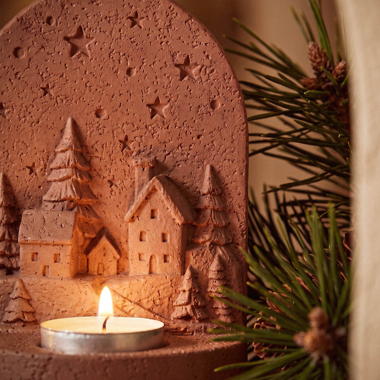Azulmostaza × Boowan Nicole | Winter Wonderland Tea Light Holder Silicone Mold