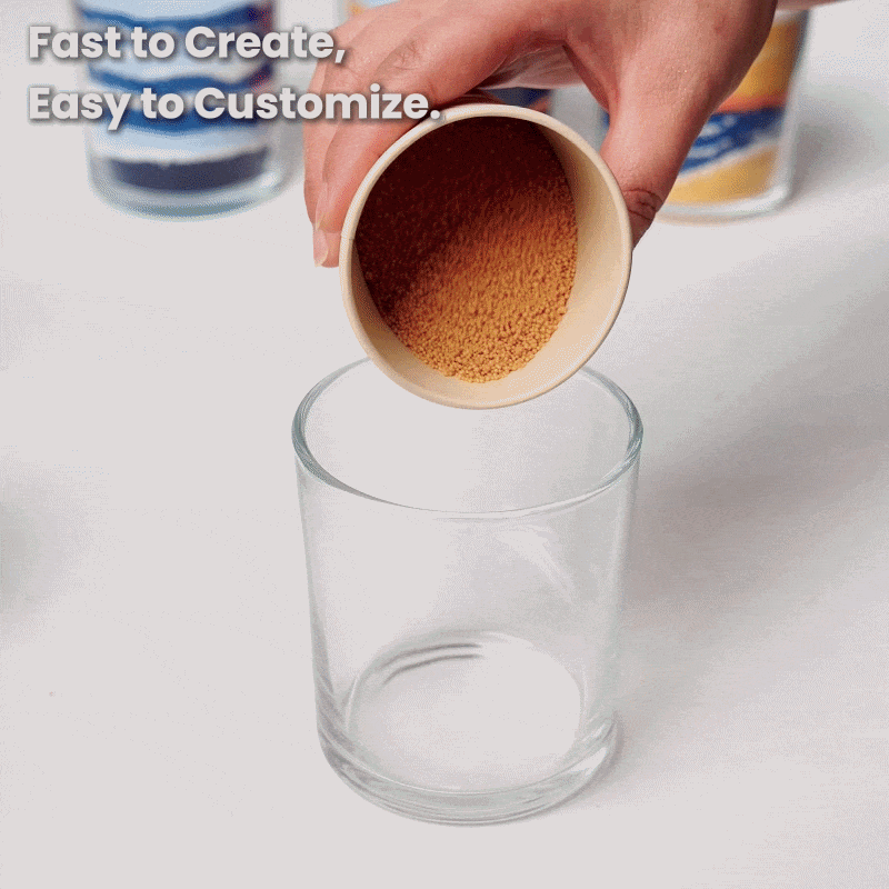 COLORED SAND WAX