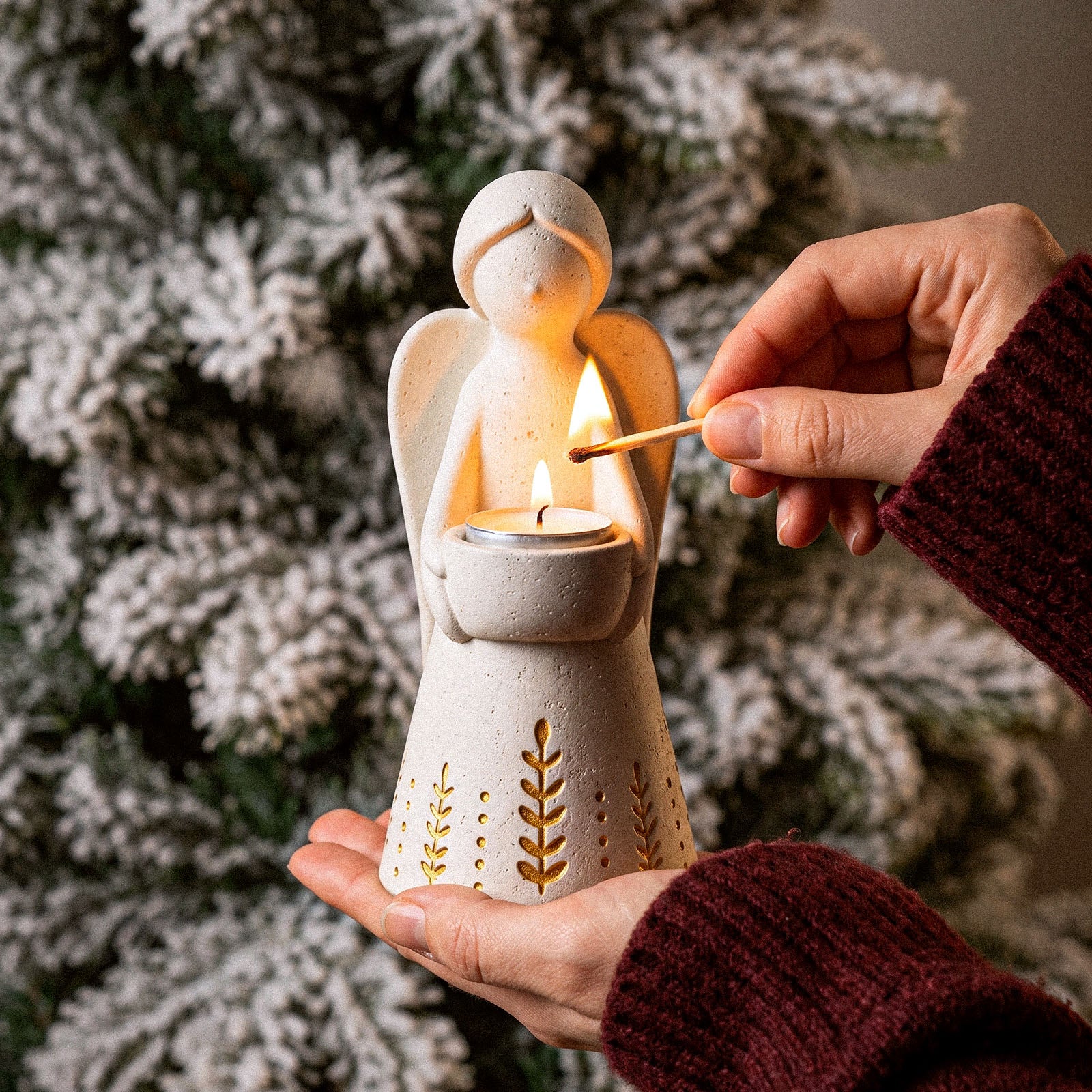 【Pre-sale】Azulmostaza x Boowan Nicole｜Angel of Light Tealight Holder Silicone Mold