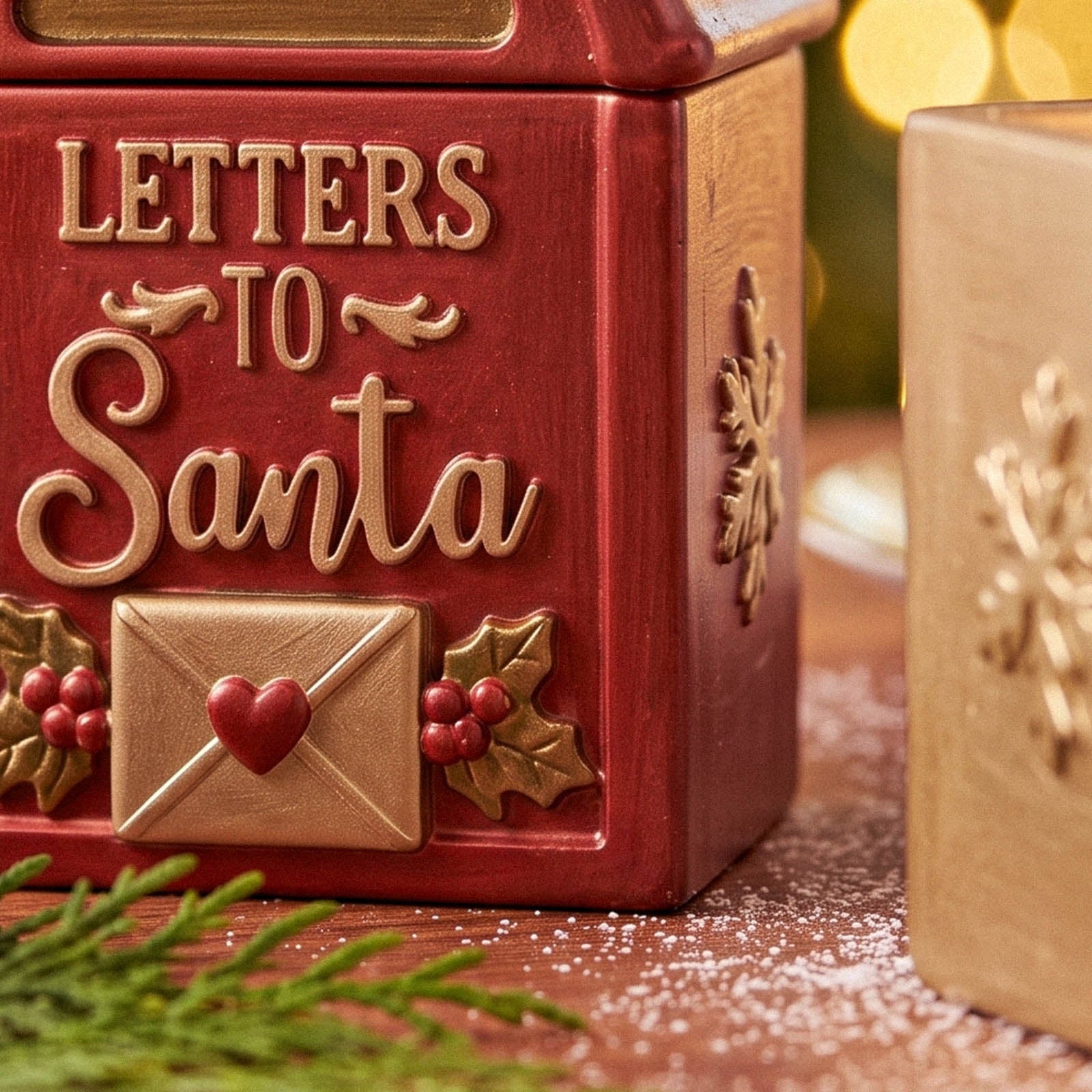 Santa’s Letter Box Candle Jar Silicone Mold