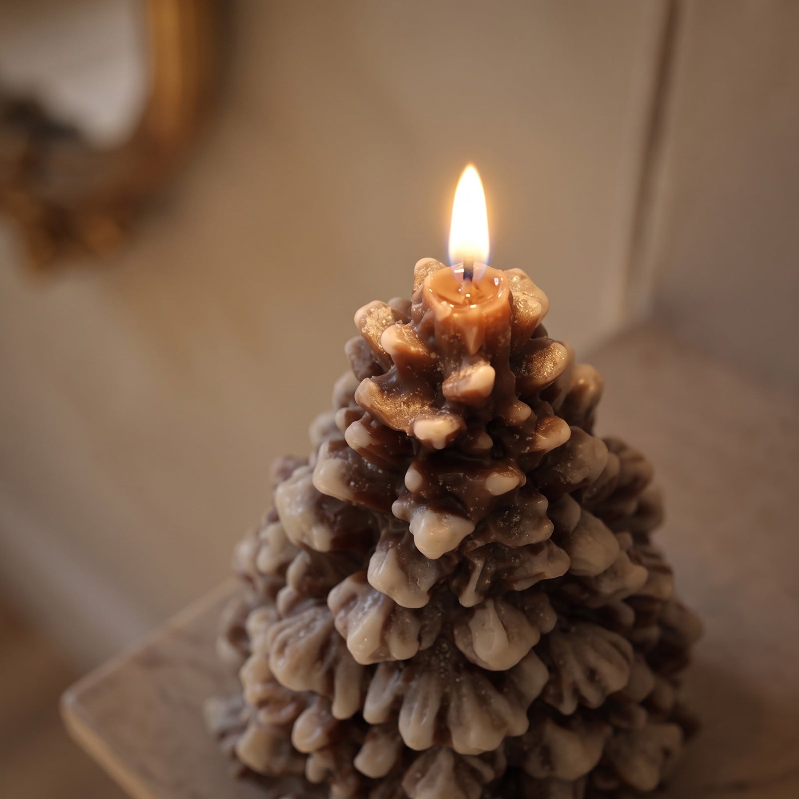 Snow-Dusted Christmas Candle Silicone Mold Collection