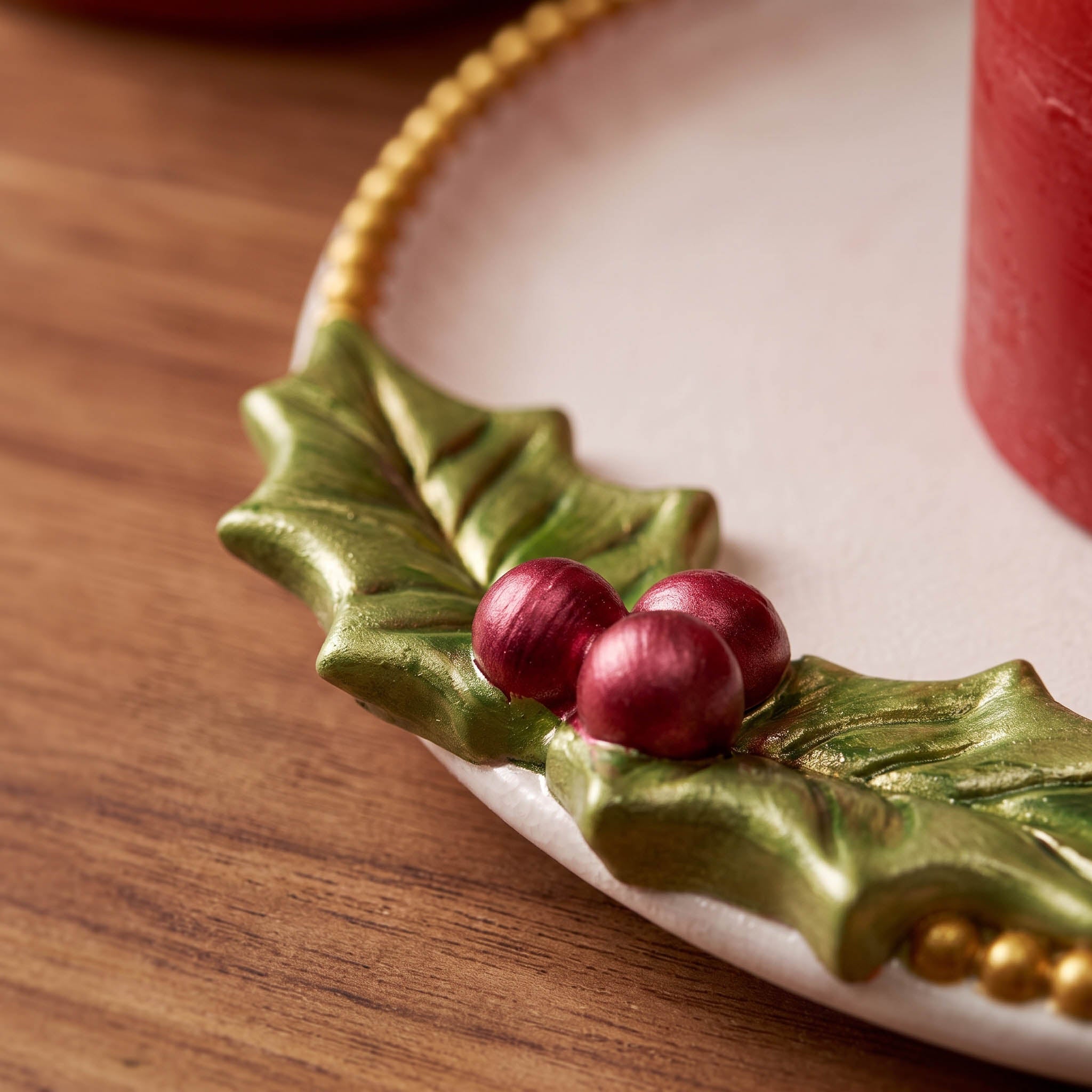 Azulmostaza × Boowan Nicole｜Christmas Holly Berry Tray Silicone Mold