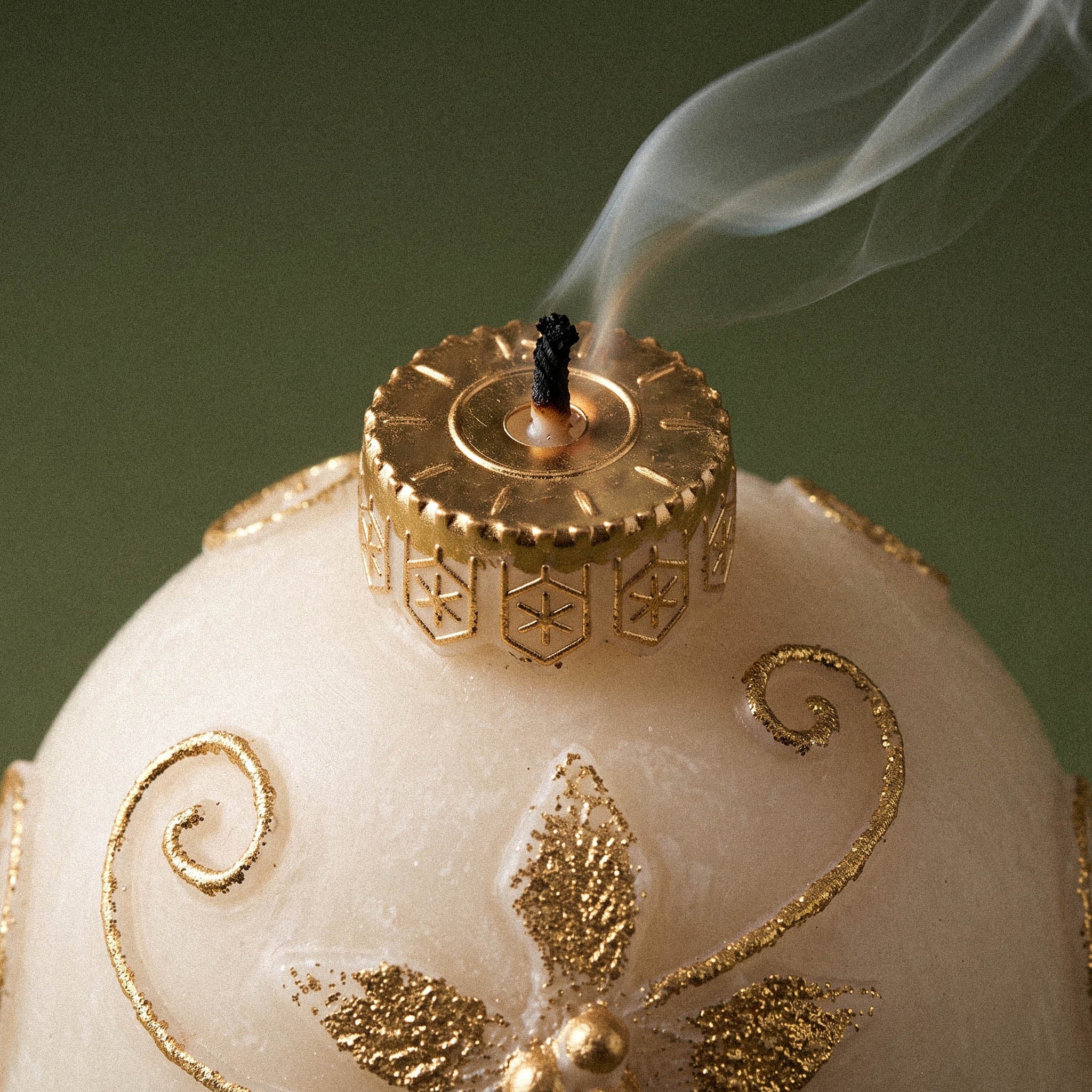 Nature-Inspired Christmas Baubles Candle Silicone Mold Collection