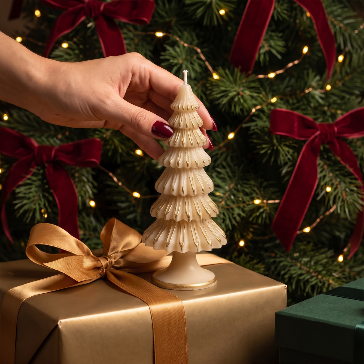Christmas Tree Taper Candle Silicone Mold Collection
