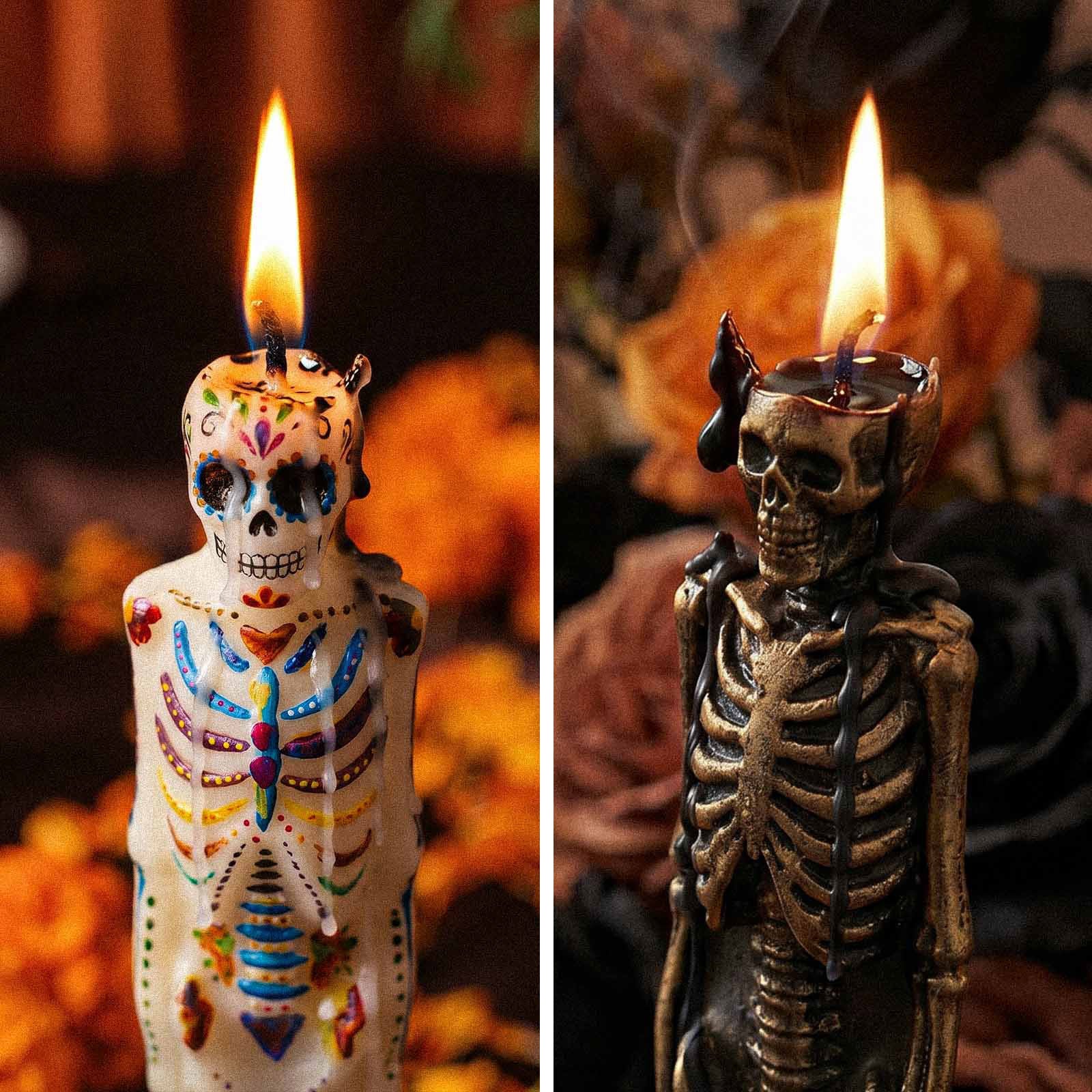 Bone Skeleton Taper Candle Silicone Mold