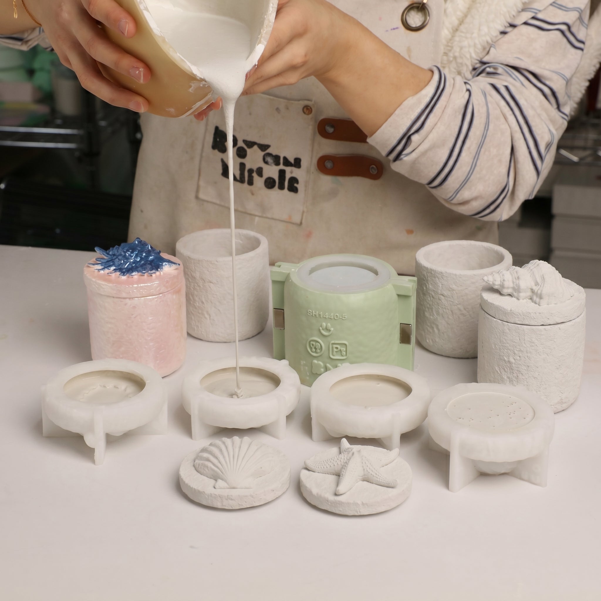 Azulmostaza x BN｜La Isla Bonita Ibiza Shell Set Silicone Mold