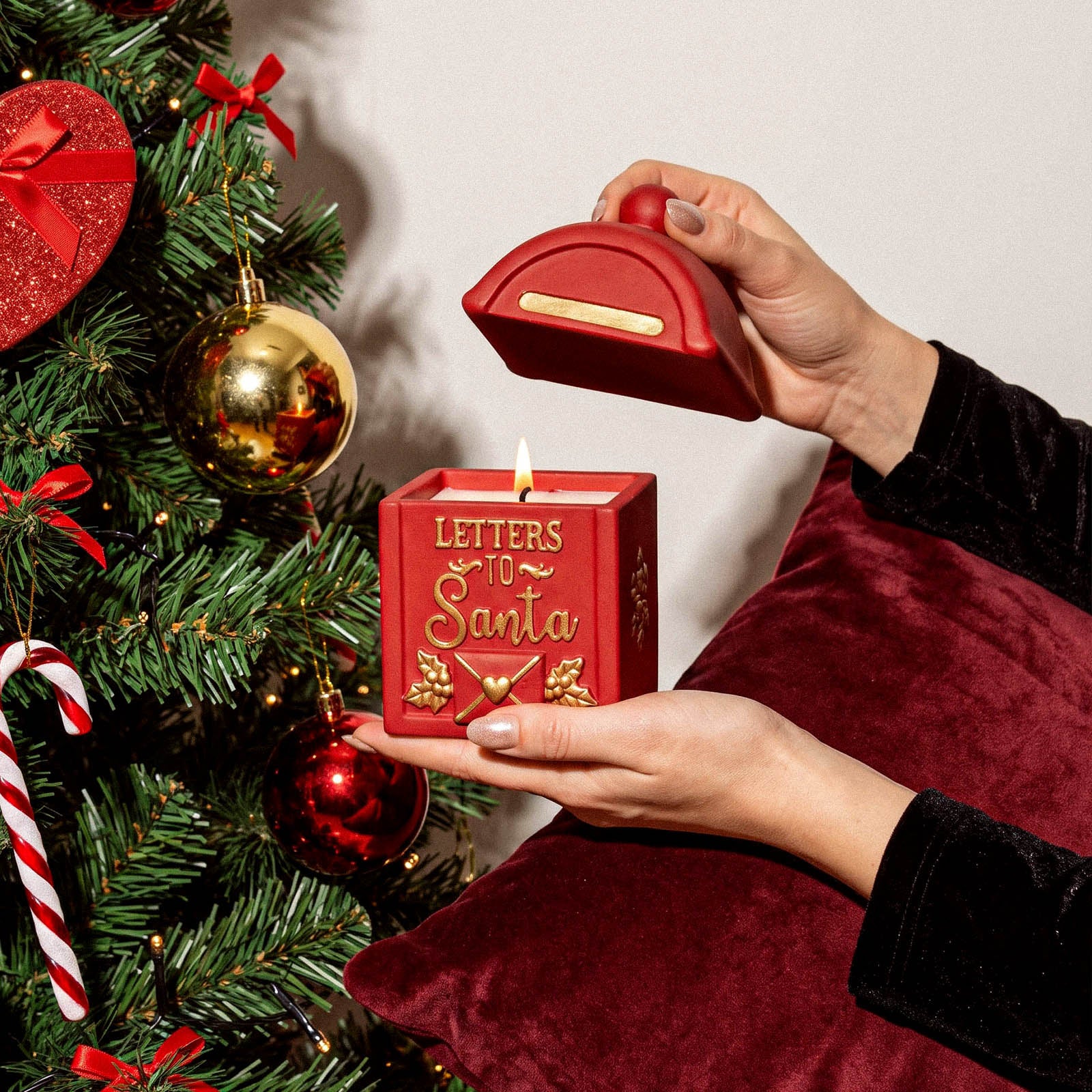 Santa’s Letter Box Candle Jar Silicone Mold