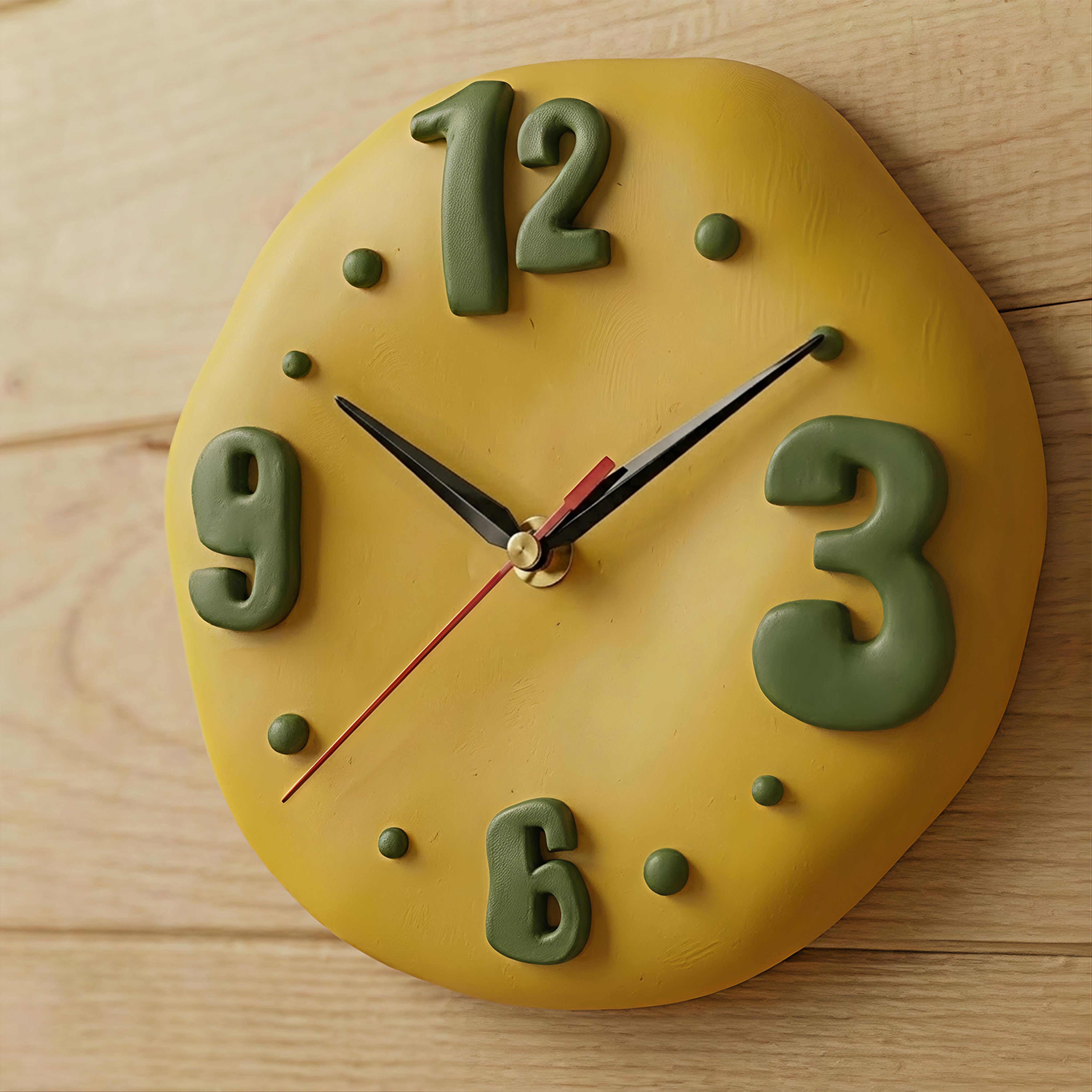 Soft Dough Hour Clock Silicone Mold