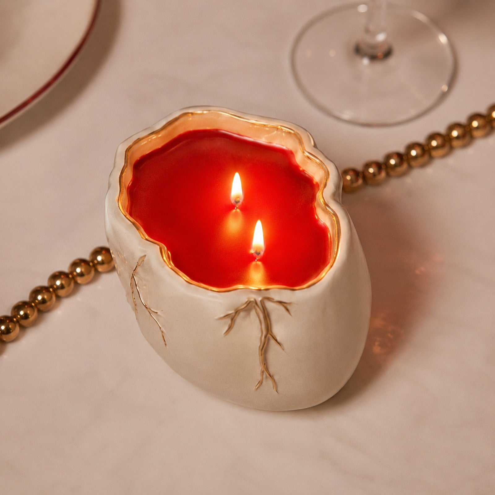 Scarred Heart Candle Jar Silicone Mold