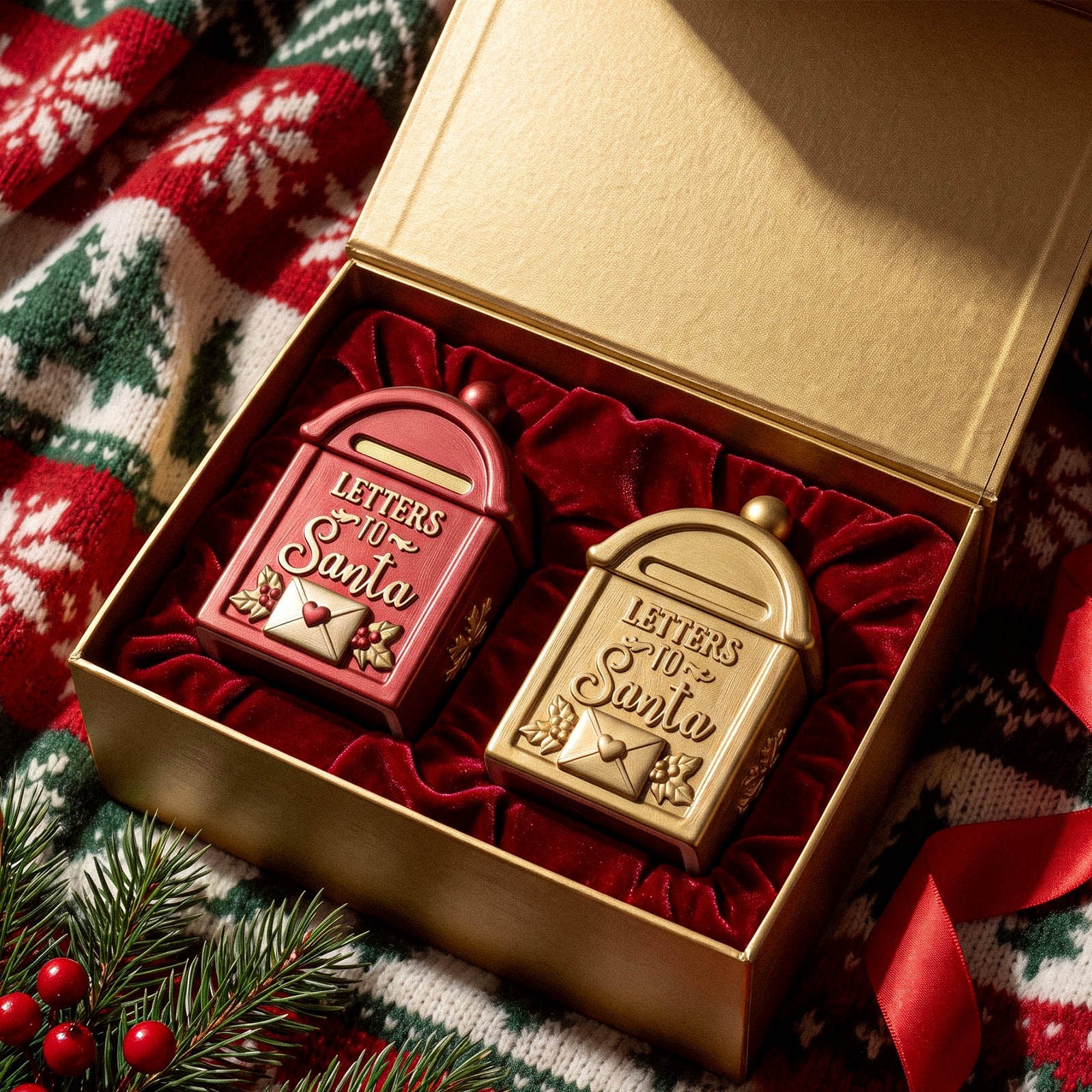 Santa’s Letter Box Candle Jar Silicone Mold