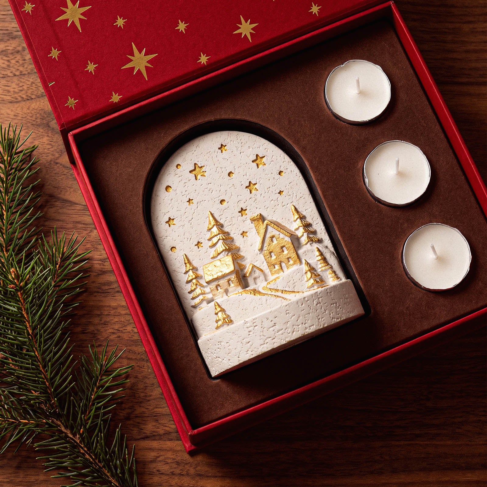 Azulmostaza × Boowan Nicole | Winter Wonderland Tea Light Holder Silicone Mold