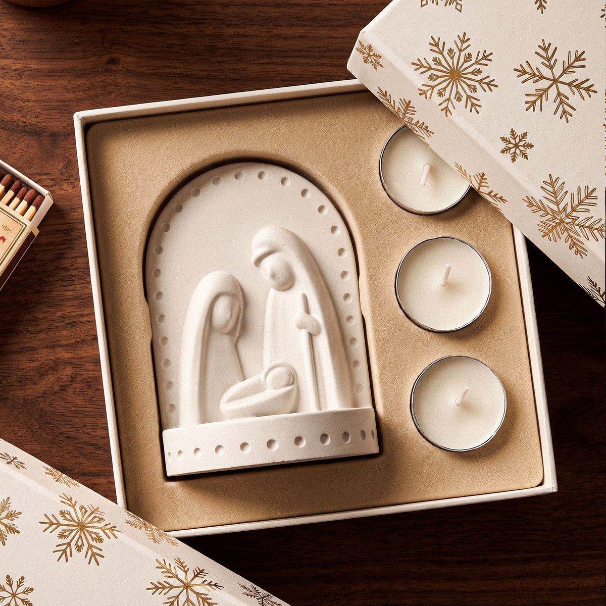 Azulmostaza x Boowan Nicole｜Nativity Tealight Holder Silicone Mold