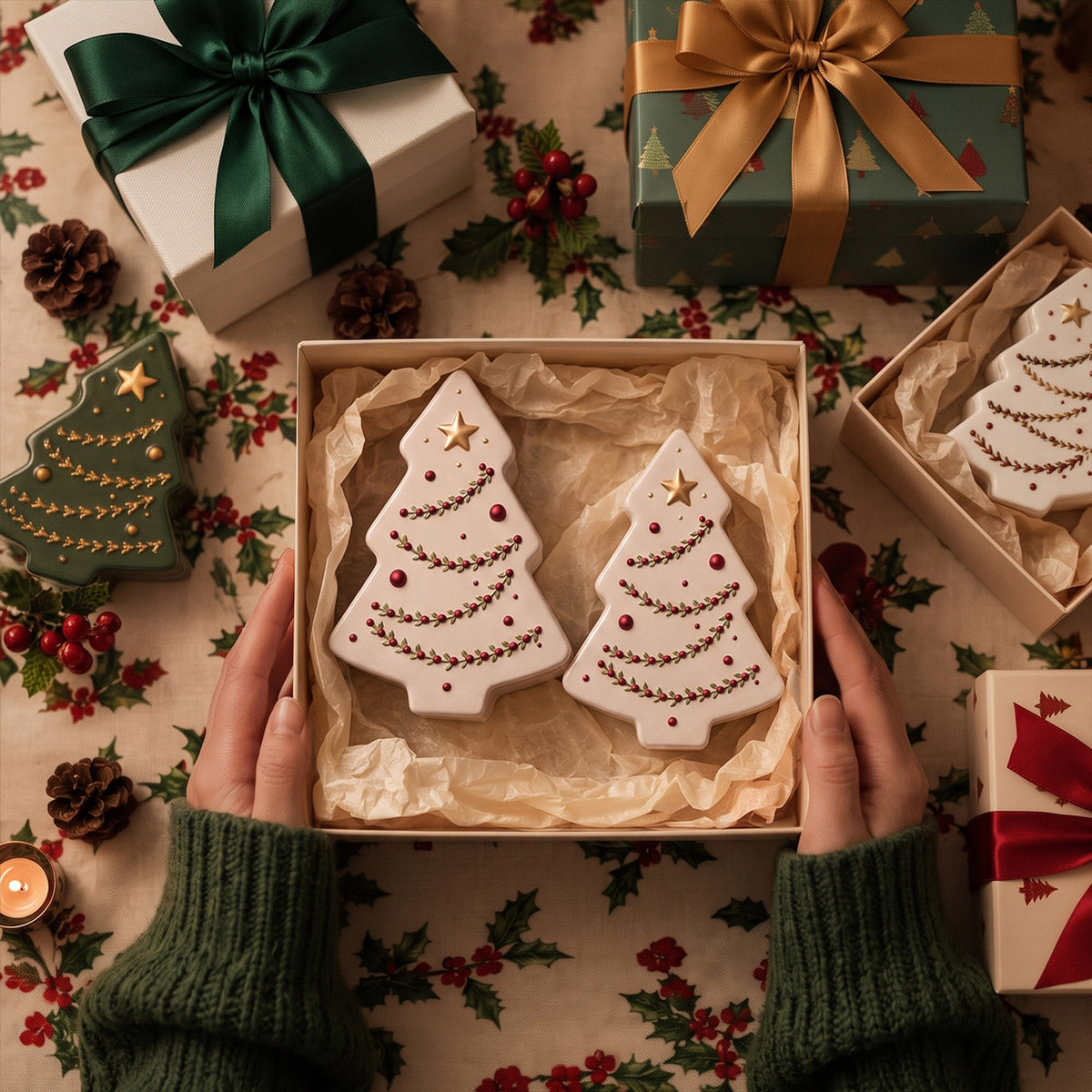 Azulmostaza × Boowan Nicole｜Twinkle Christmas Tree Candle Jar Silicone Mold