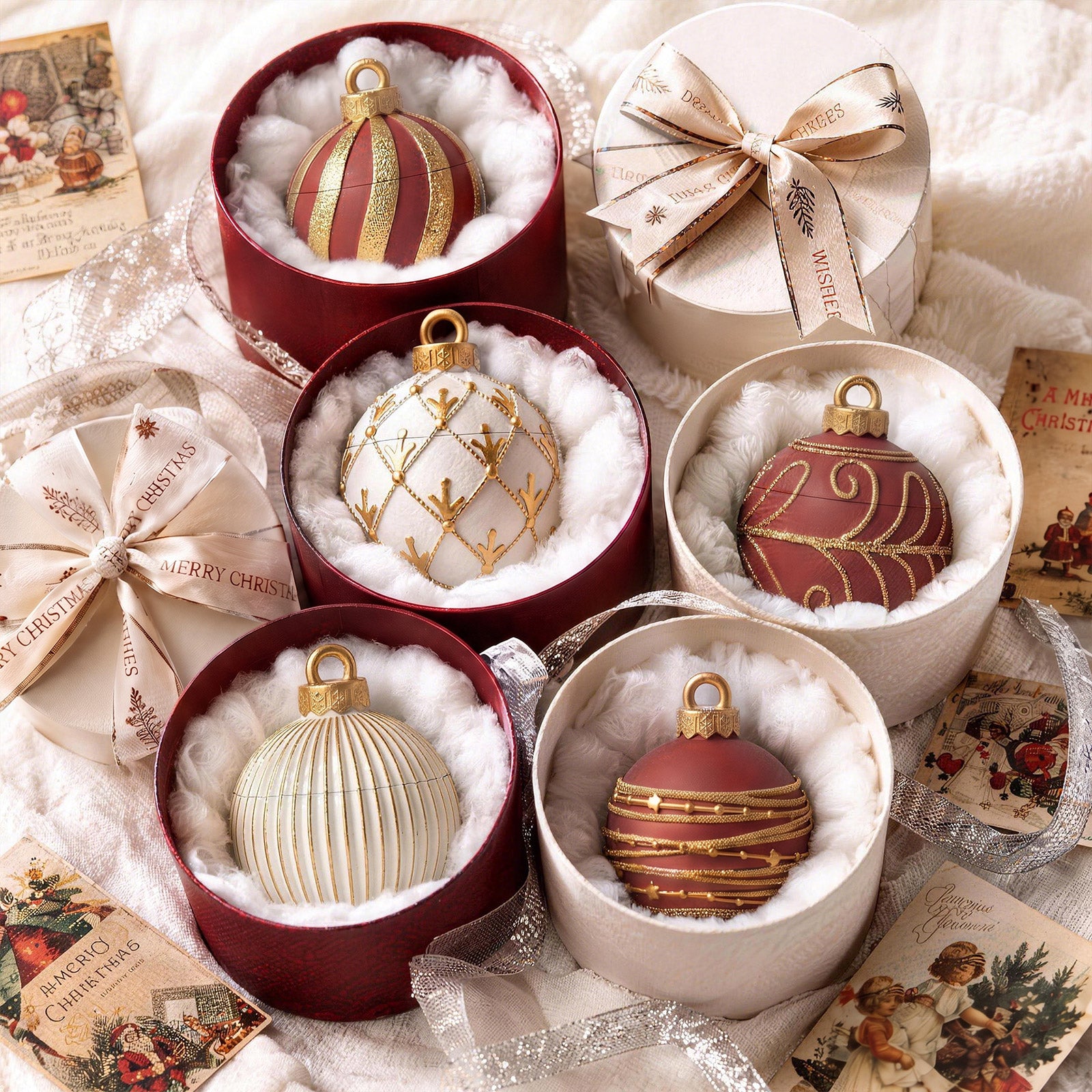 Sparkling Night Christmas Bauble Candle Jar Silicone Mold Collection