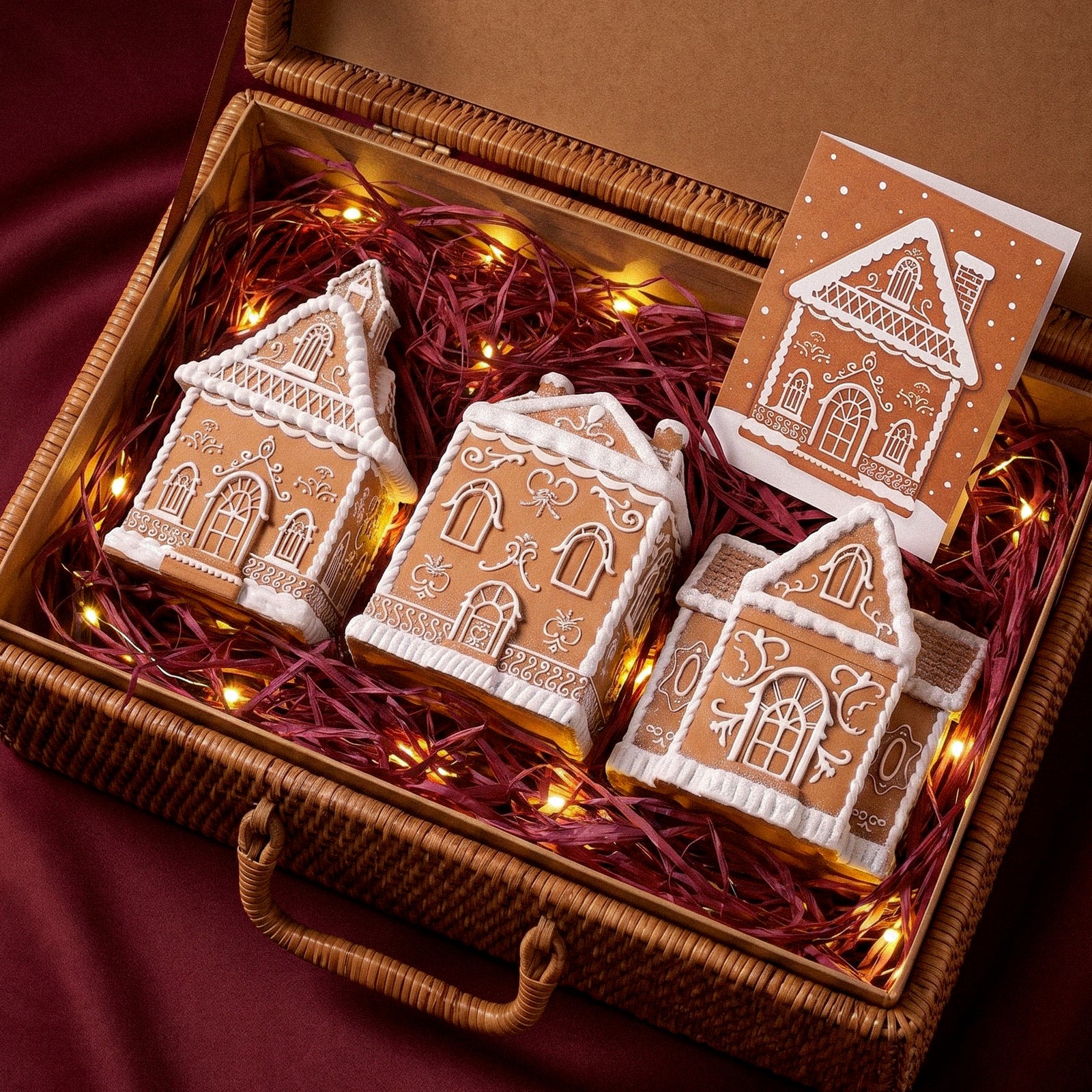 Cozy Gingerbread House Candle Jar Silicone Mold Collection