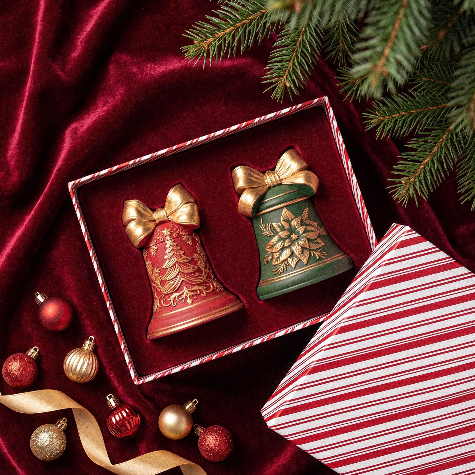 Christmas Bell Candle Jar Silicone Mold Collection