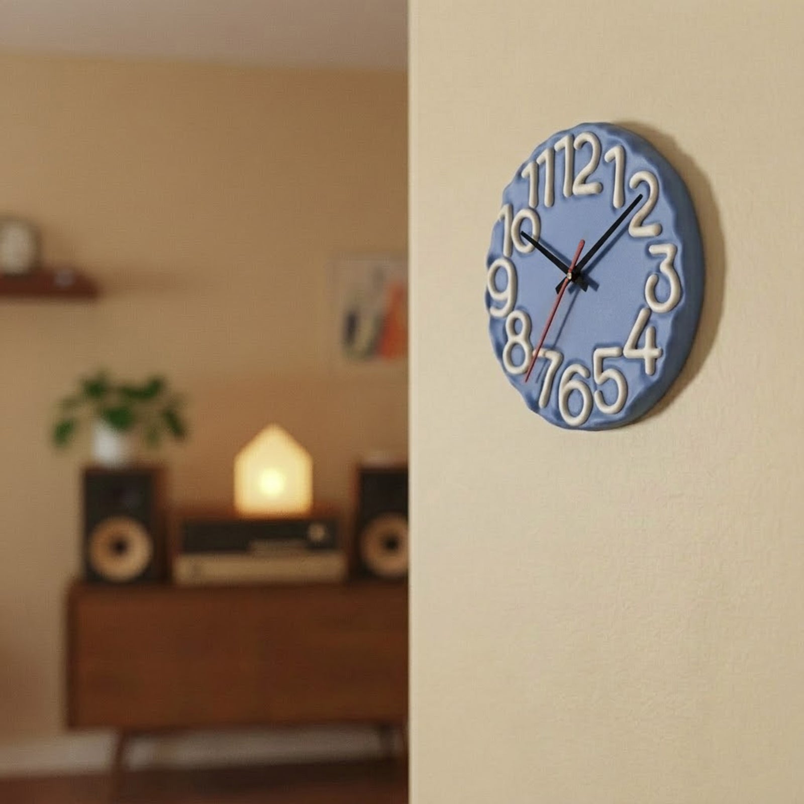 Scribble Numeral Clock Silicone Mold