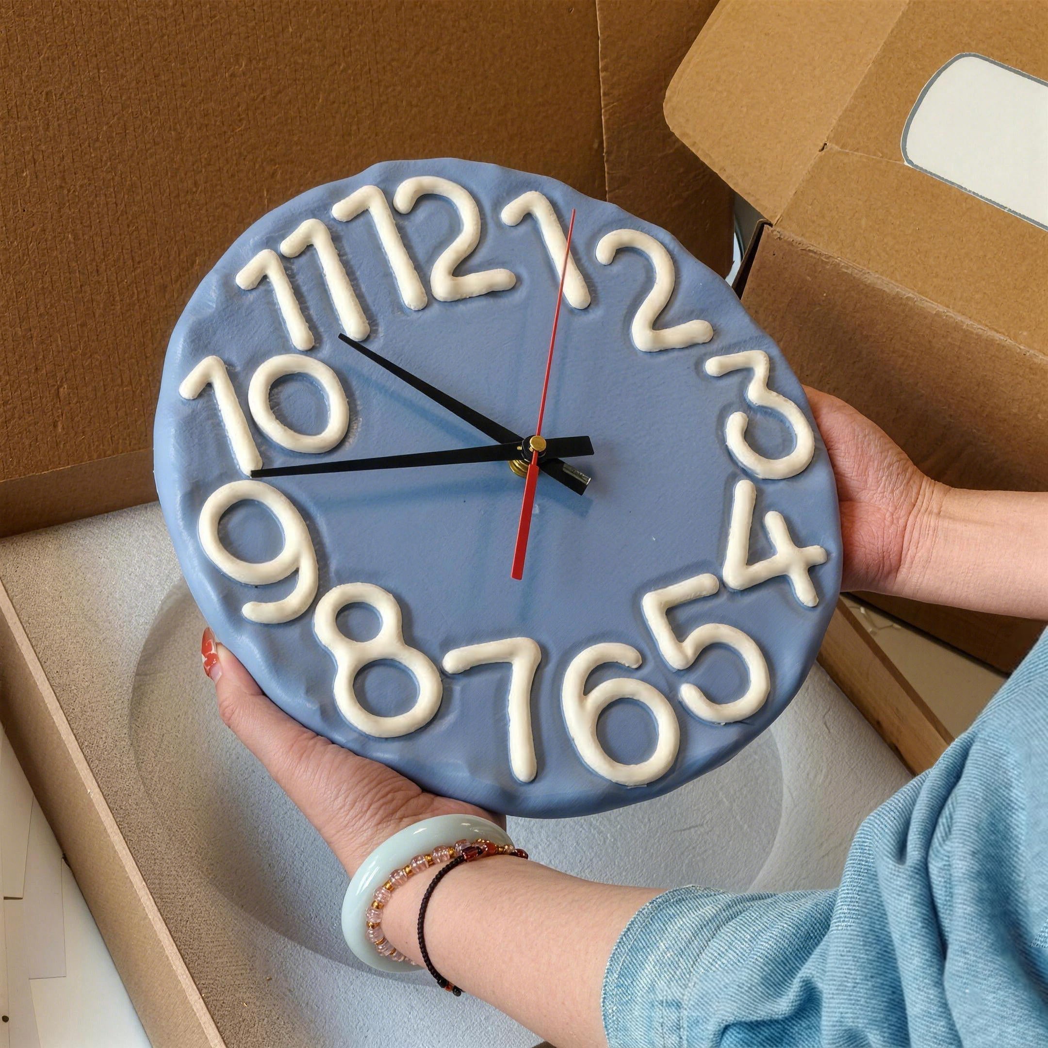 Scribble Numeral Clock Silicone Mold