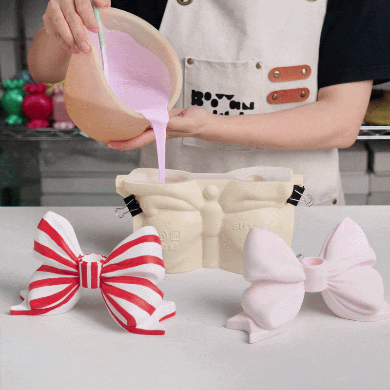 Process Demonstration: Making Bow Taper Candle Holder - Boowan Nicole