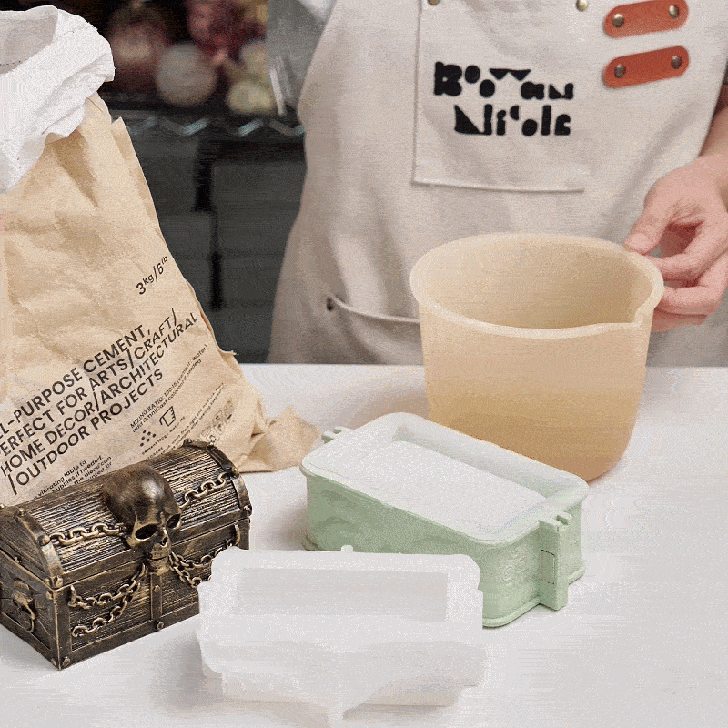 Pirate’s Hidden Treasure Candle Jar Silicone Mold Demonstration - Boowan Nicole
