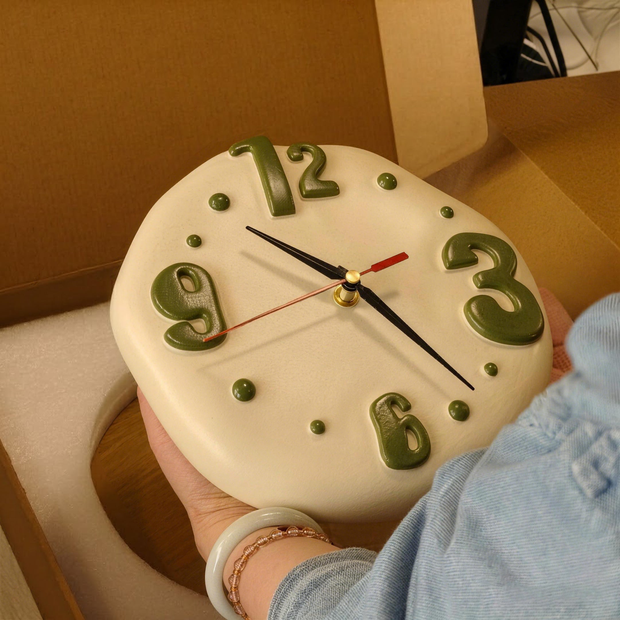 Soft Dough Hour Clock Silicone Mold