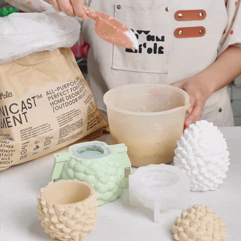 Process Demonstration of Making Little Woodland Pinecone Candle Jars - Boowan Nicole