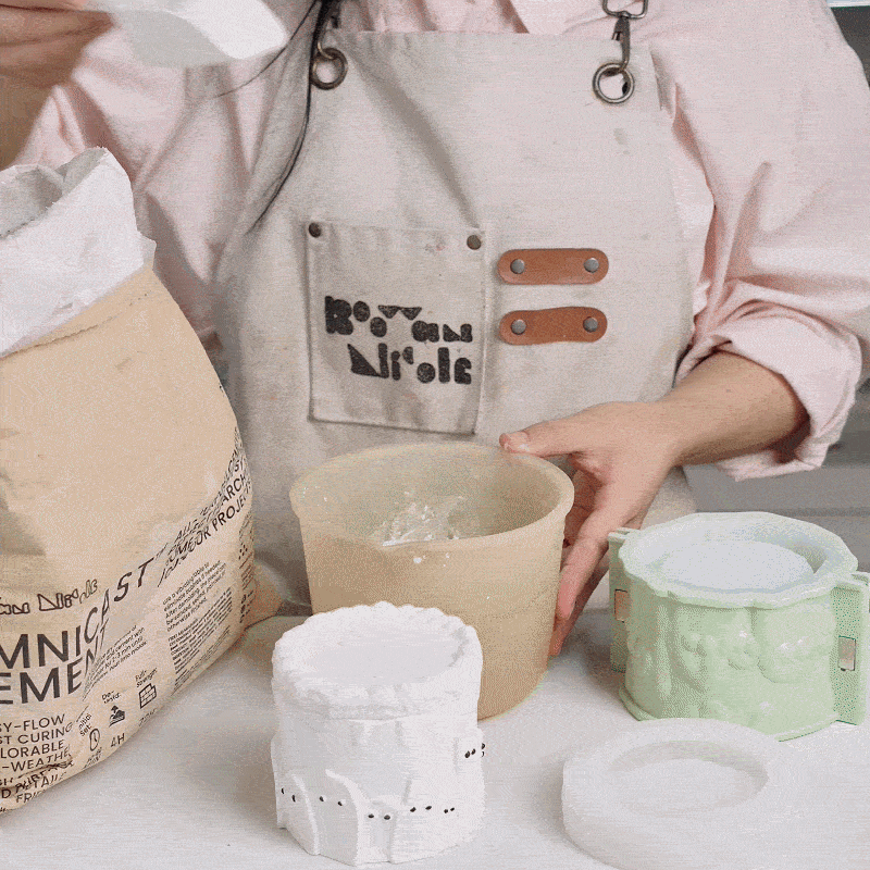 Ghostly Cake Candle Jar Silicone Mold Step-by-Step Making Demo - Boowan Nicole