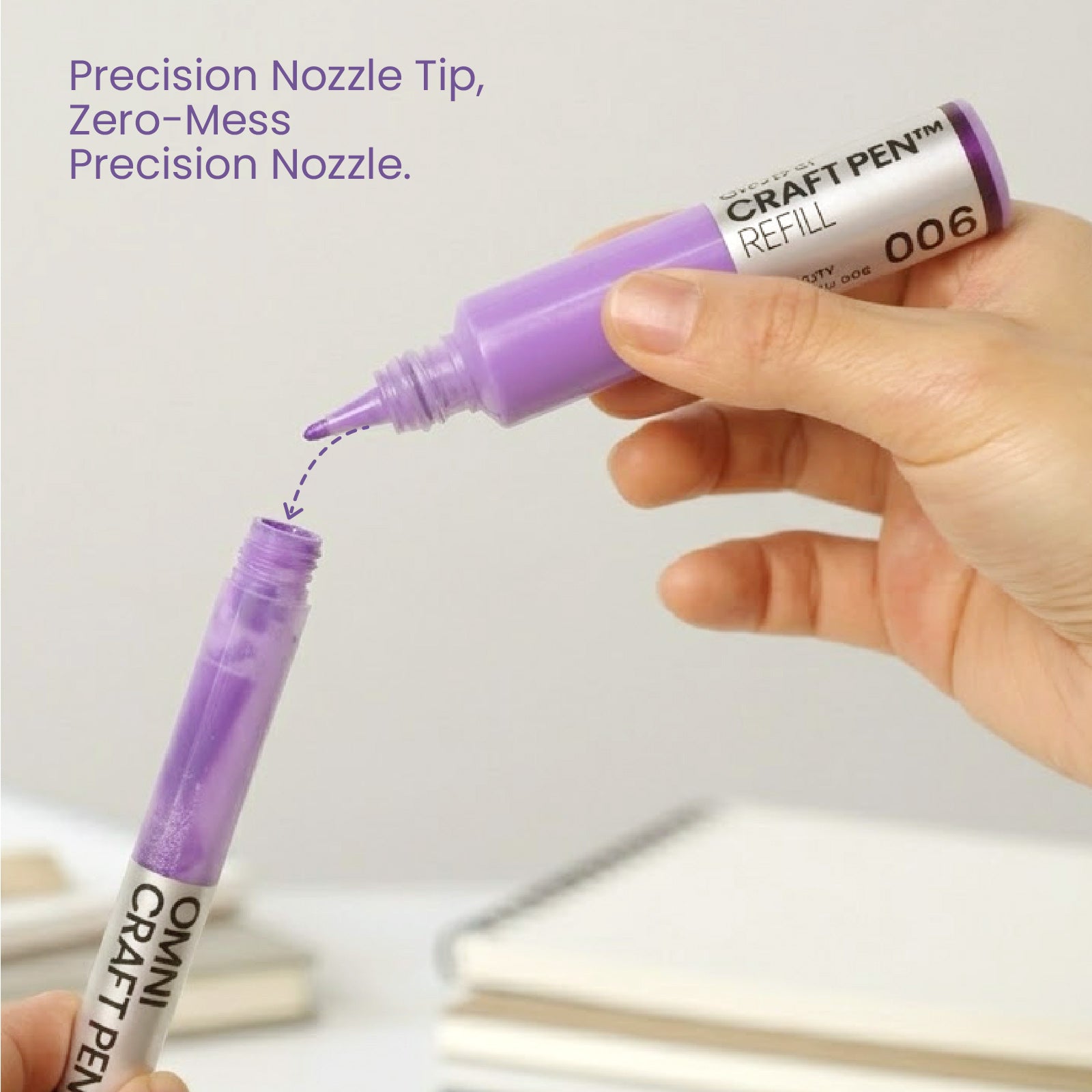 Zero-Mess Precision Nozzle Refill for Omni Craft Pen - Boowan Nicole