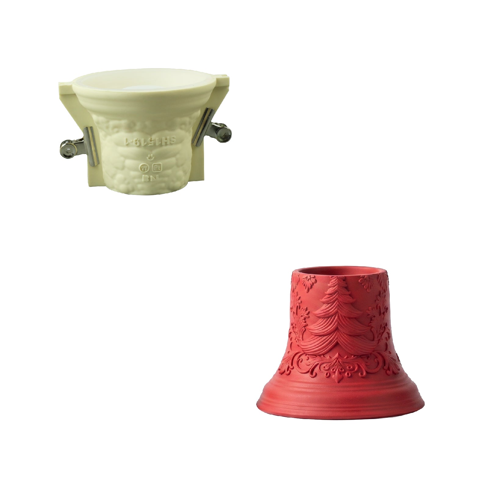Christmas Bell Candle Jar Silicone Mold Collection